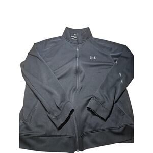 Under Armour Mens Full Zip Jacket Black Size Large